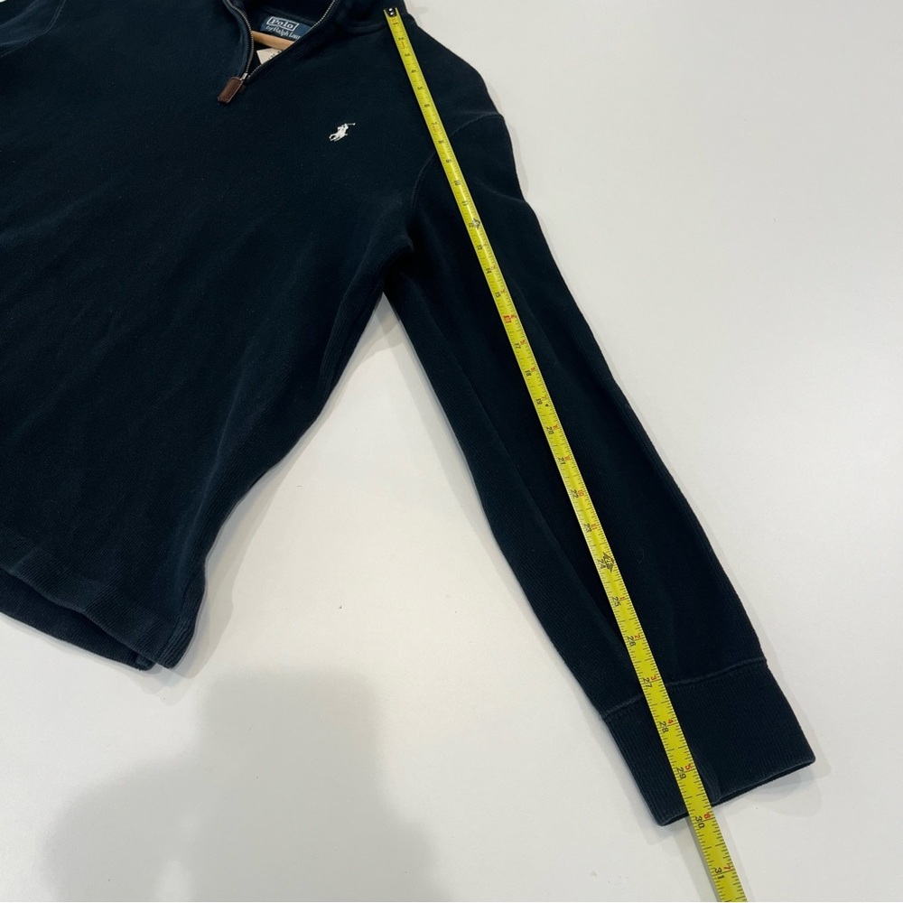 POLO BY RALPH LAUREN Men's Black Half-Zip Sweater Black | Men’s medium - Picture 6 of 7
